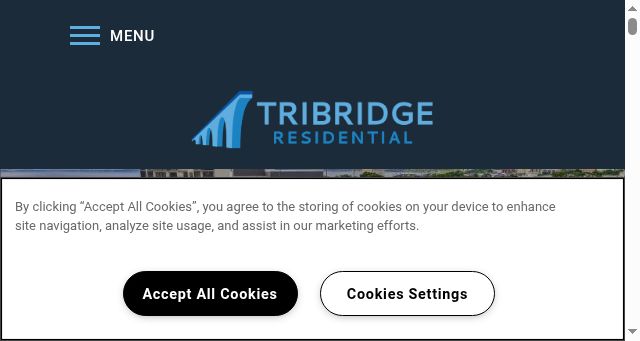 Screenshot of tribridgeresidential.com