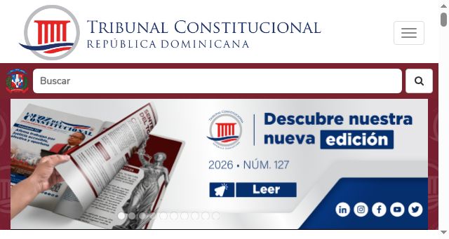 Screenshot of tribunalconstitucional.gob.do