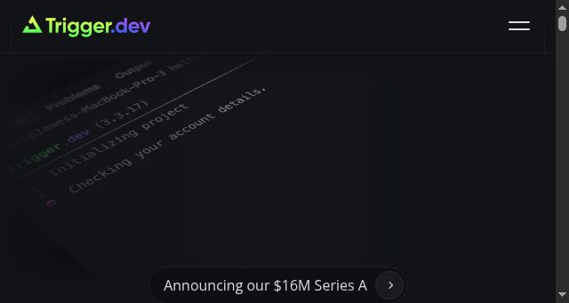 Screenshot of trigger.dev