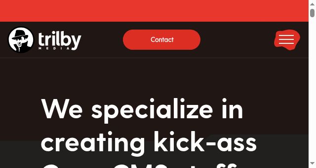 Screenshot of trilby.media