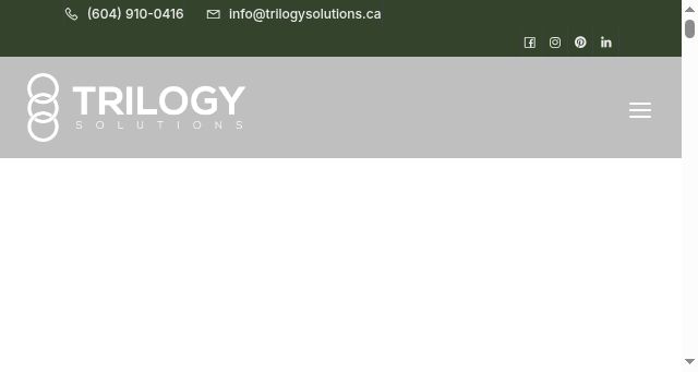 Screenshot of trilogysolutions.ca