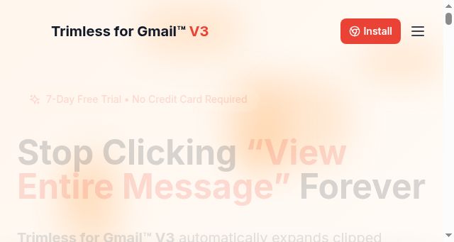 Screenshot of trimlessforgmail.com