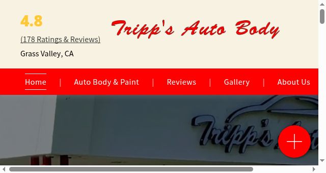Screenshot of trippsautobody.com