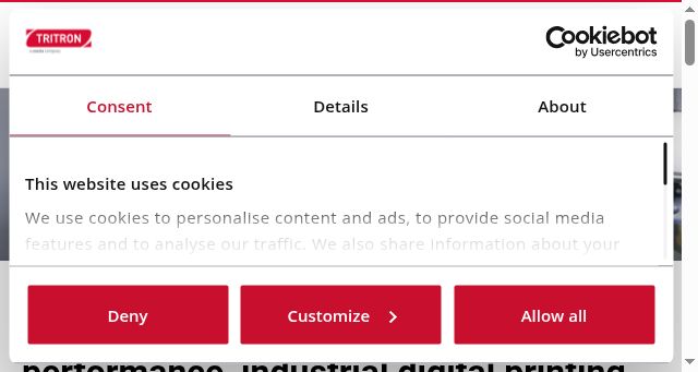 Screenshot of tritron.eu