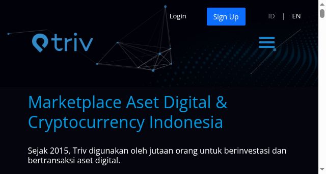 Screenshot of triv.co.id