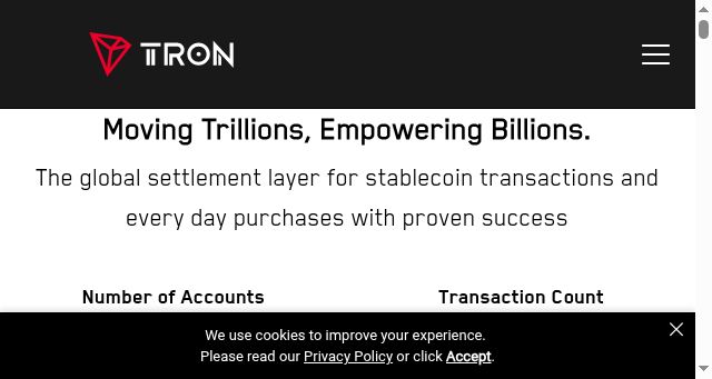 Screenshot of trondao.org