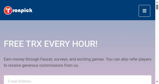 Screenshot of tronpick.io