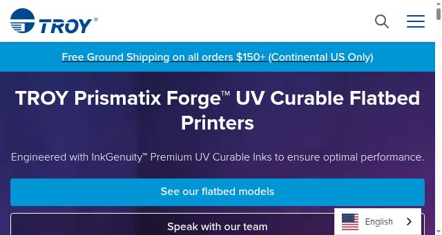 Screenshot of troygroup.com