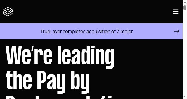 Screenshot of truelayer.com