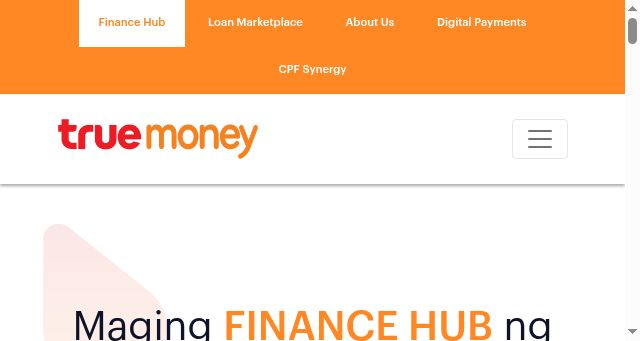 Screenshot of truemoney.com.ph