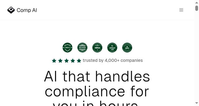 Screenshot of trycomp.ai