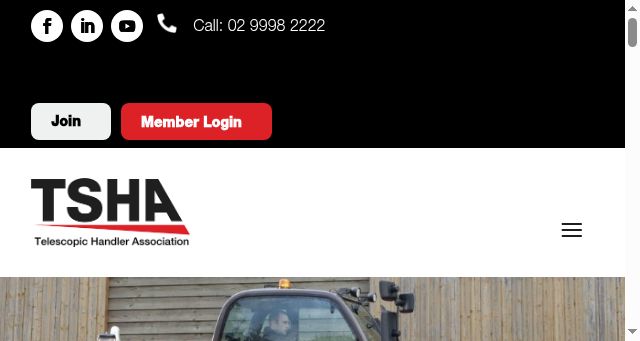 Screenshot of tsha.com.au