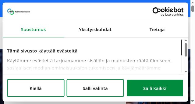 Screenshot of tts.fi