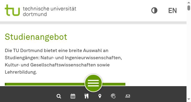Screenshot of tu-dortmund.de
