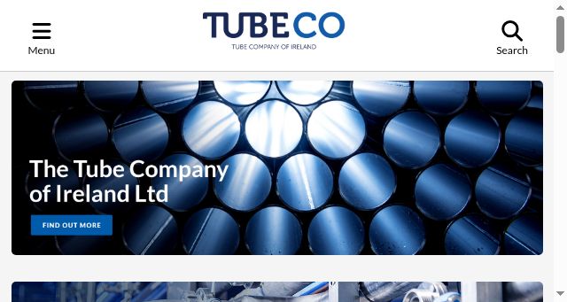 Screenshot of tubeco.ie