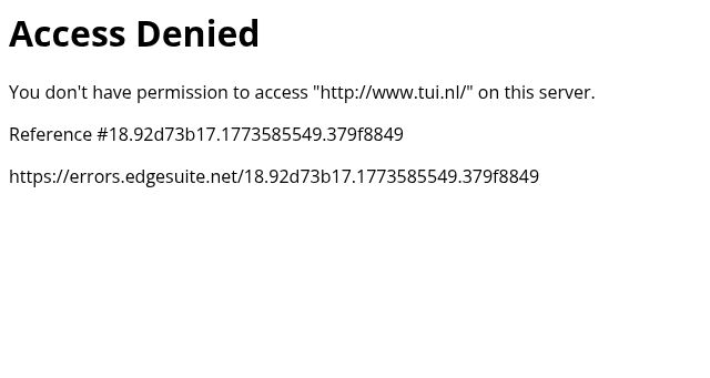Screenshot of tui.nl