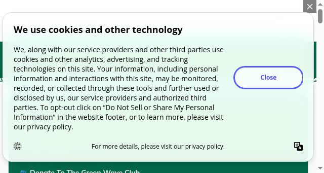 Screenshot of tulanegreenwave.com
