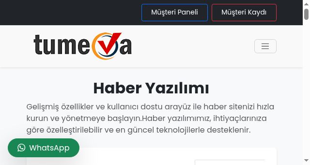 Screenshot of tumeva.com