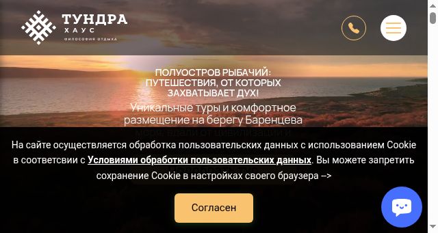 Screenshot of tundrahouse.ru