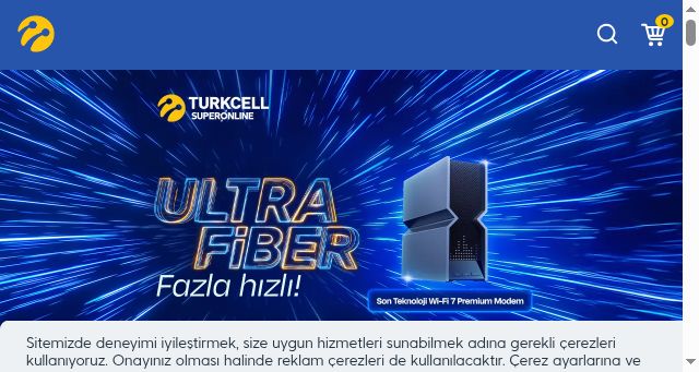 Screenshot of turkcell.com.tr