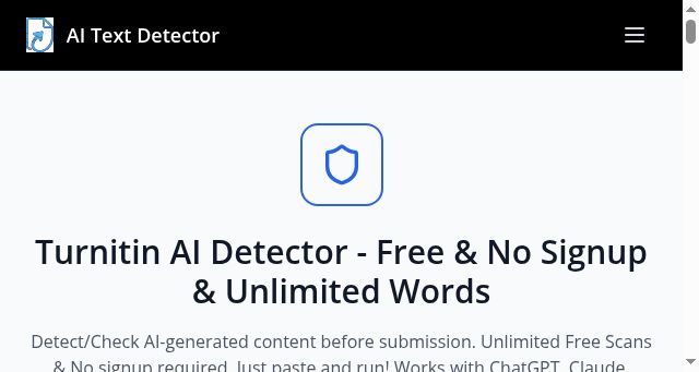 Screenshot of turnitin.app