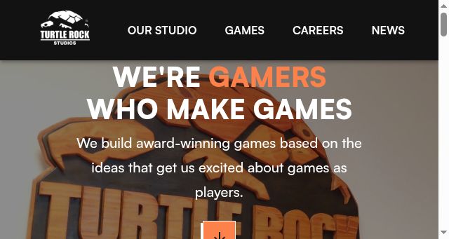 Screenshot of turtlerockstudios.com