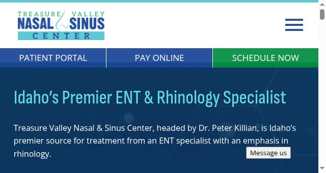 Screenshot of tvnasalsinus.com