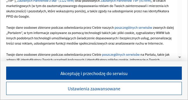 Screenshot of tvp.pl