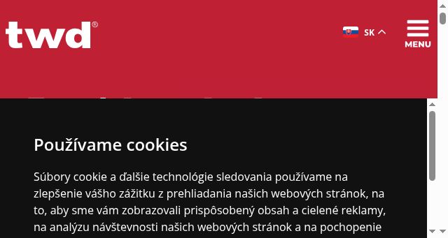 Screenshot of twd.sk