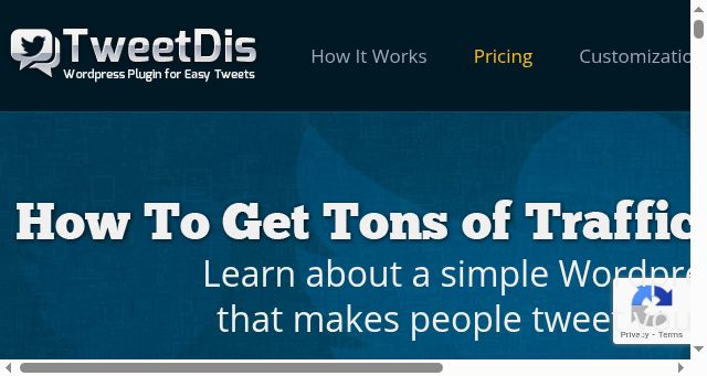 Screenshot of tweetdis.com