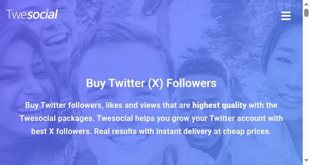 Screenshot of twesocial.com