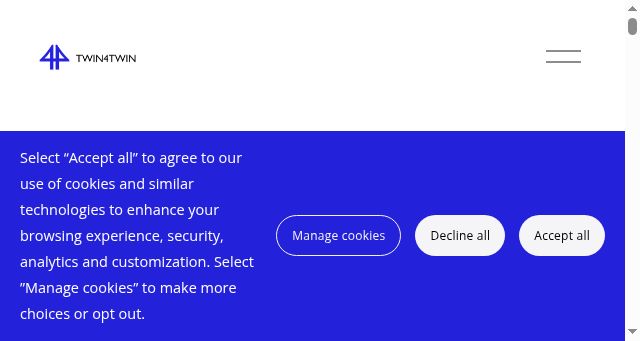 Screenshot of twin4twin.eu