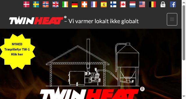 Screenshot of twinheat.dk