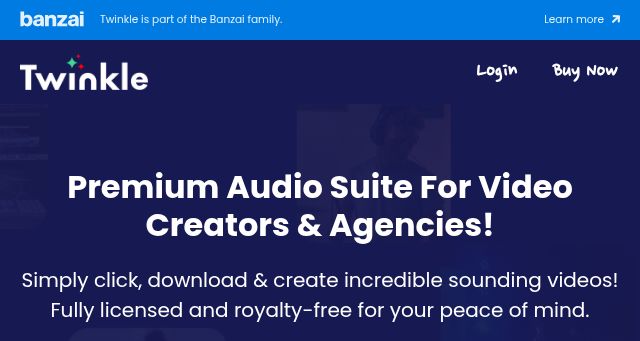 Screenshot of twinkle.io
