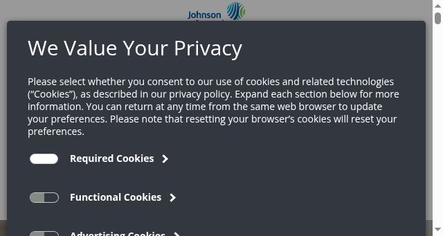 Screenshot of tyco.com