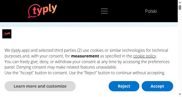Screenshot of typly.app