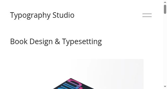 Screenshot of typography.studio