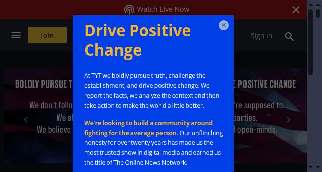 Screenshot of tyt.com