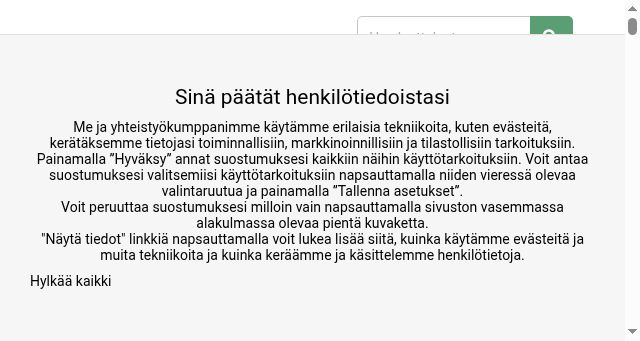 Screenshot of tyyliluuri.fi