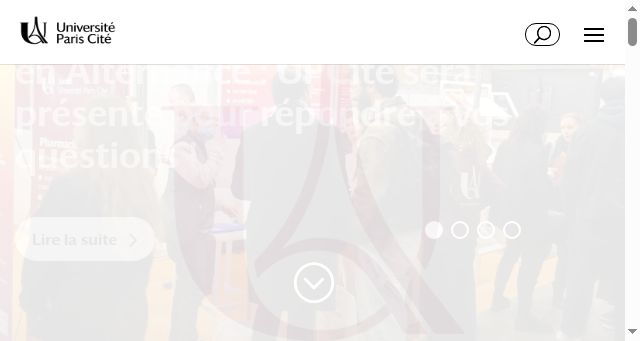 Screenshot of u-paris.fr
