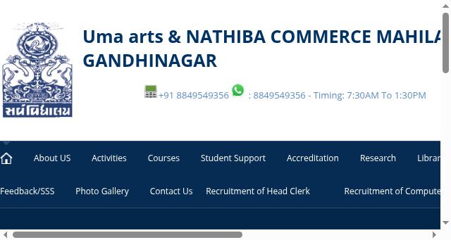 Screenshot of uancmahilacollege.org