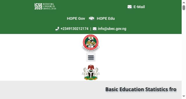 Screenshot of ubec.gov.ng