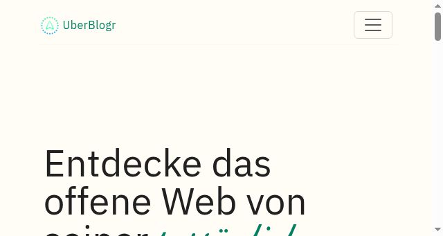 Screenshot of uberblogr.com