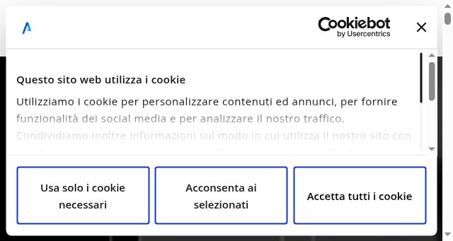 Screenshot of ubics.it