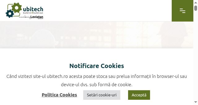 Screenshot of ubitech.ro