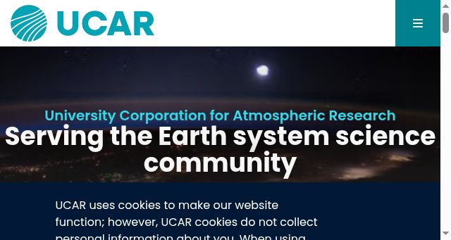 Screenshot of ucar.edu