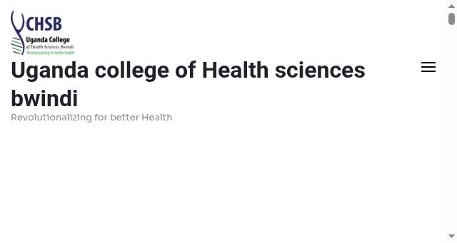 Screenshot of uchsb.ac.ug