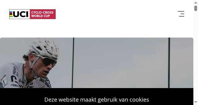 Screenshot of ucicyclocrossworldcup.com