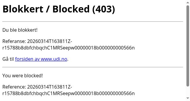 Screenshot of udi.no