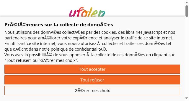 Screenshot of ufolep.org